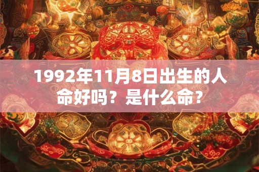 1992年11月8日出生的人命好吗？是什么命？