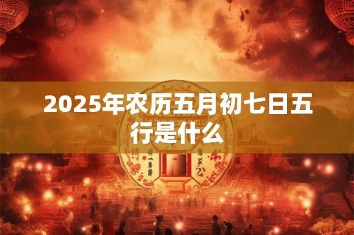 2026年农历五月初七日五行是什么