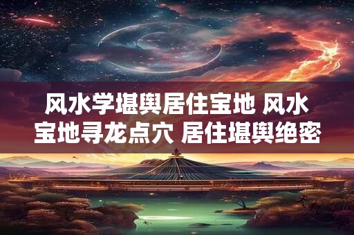 风水学堪舆居住宝地 风水宝地寻龙点穴 居住堪舆绝密指南 风水学堪舆居住宝地 风水宝地寻龙点穴 居住堪舆绝密指南