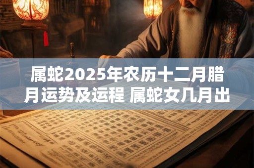 属蛇2025年农历十二月腊月运势及运程 属蛇女几月出生旺夫
