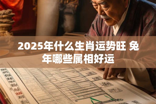 2025年什么生肖运势旺 兔年哪些属相好运