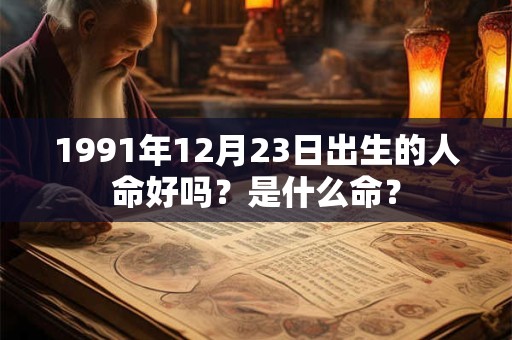 1991年12月23日出生的人命好吗？是什么命？