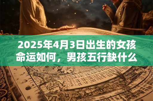 2025年4月3日出生的女孩命运如何，男孩五行缺什么