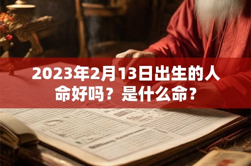 2023年2月13日出生的人命好吗？是什么命？