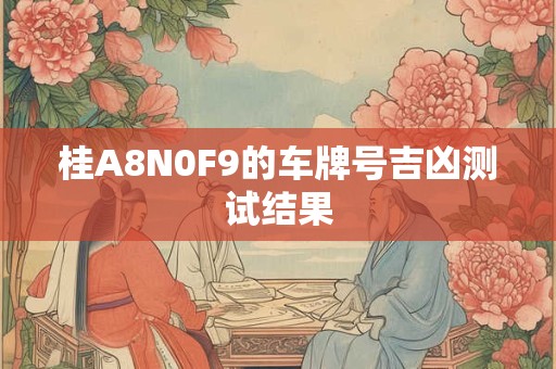 桂A8N0F9的车牌号吉凶测试结果
