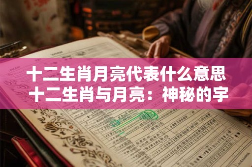 十二生肖月亮代表什么意思 十二生肖与月亮：神秘的宇宙之谜