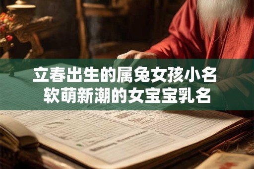 立春出生的属兔女孩小名 软萌新潮的女宝宝乳名