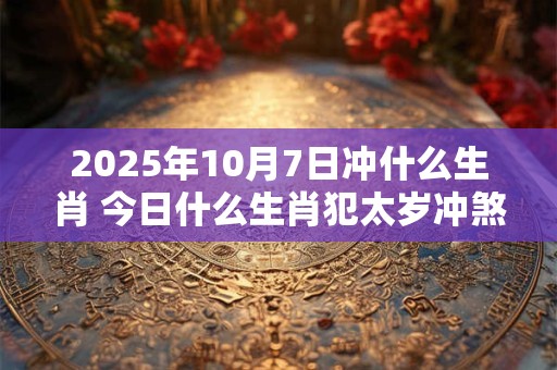 2025年10月7日冲什么生肖 今日什么生肖犯太岁冲煞查询：
