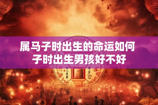 属马子时出生的命运如何 子时出生男孩好不好