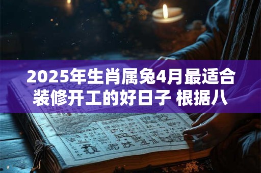 2025年生肖属兔4月最适合装修开工的好日子 根据八字查询