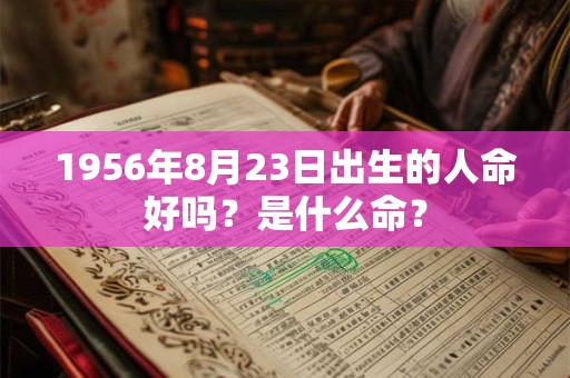 1956年8月23日出生的人命好吗？是什么命？