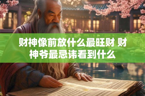财神像前放什么最旺财 财神爷最忌讳看到什么 财神像前放什么最旺财 财神爷最忌讳看到什么