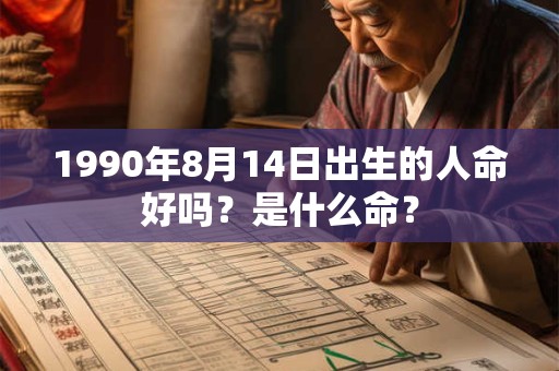 1990年8月14日出生的人命好吗？是什么命？