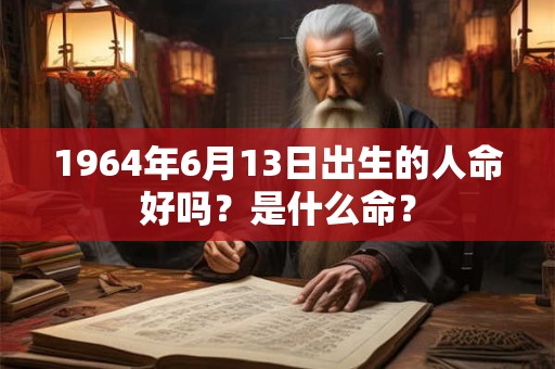 1964年6月13日出生的人命好吗？是什么命？