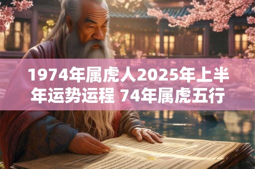 1974年属虎人2025年上半年运势运程 74年属虎五行属什么