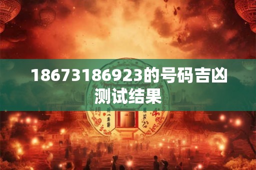 18673186923的号码吉凶测试结果