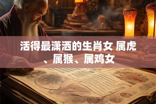 活得最潇洒的生肖女 属虎、属猴、属鸡女