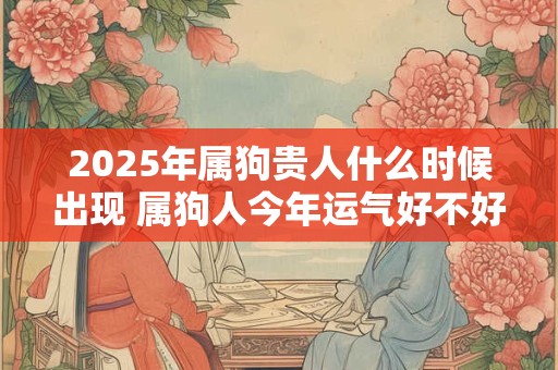 2025年属狗贵人什么时候出现 属狗人今年运气好不好
