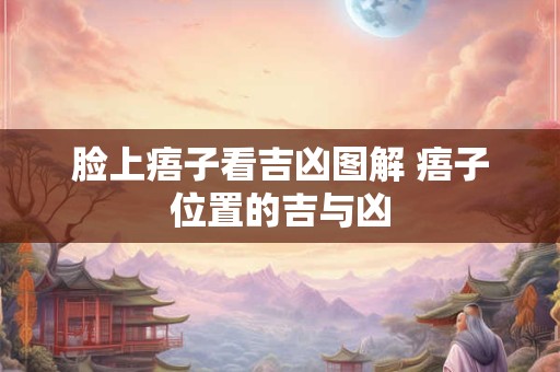 脸上痦子看吉凶图解 痦子位置的吉与凶