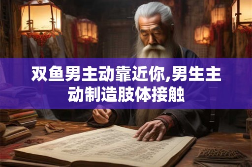 双鱼男主动靠近你,男生主动制造肢体接触