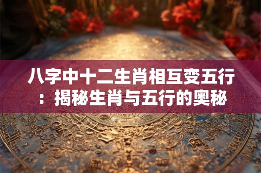 八字中十二生肖相互变五行：揭秘生肖与五行的奥秘