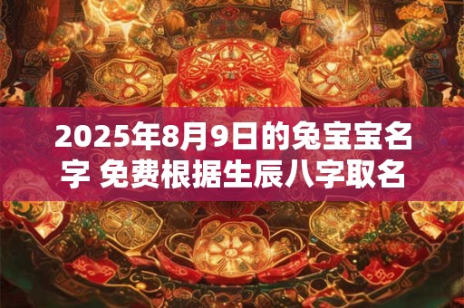 2025年8月9日的兔宝宝名字 免费根据生辰八字取名