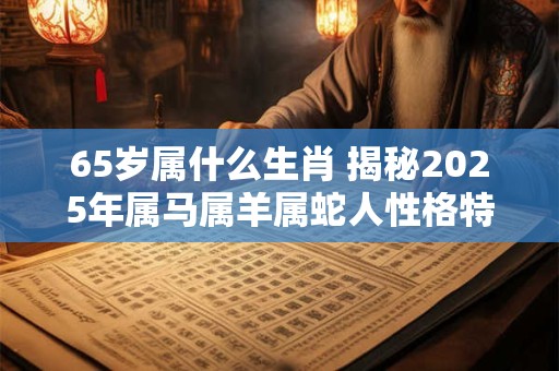 65岁属什么生肖 揭秘2025年属马属羊属蛇人性格特点