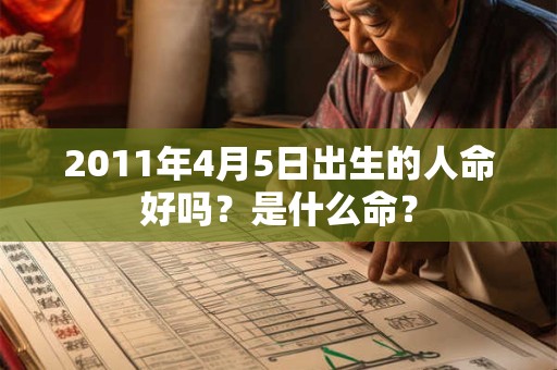 2011年4月5日出生的人命好吗？是什么命？