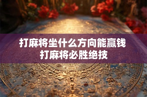 打麻将坐什么方向能赢钱 打麻将必胜绝技