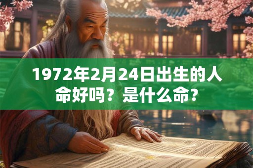 1972年2月24日出生的人命好吗？是什么命？