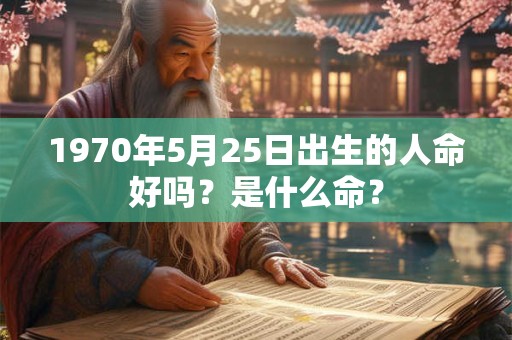1970年5月25日出生的人命好吗？是什么命？