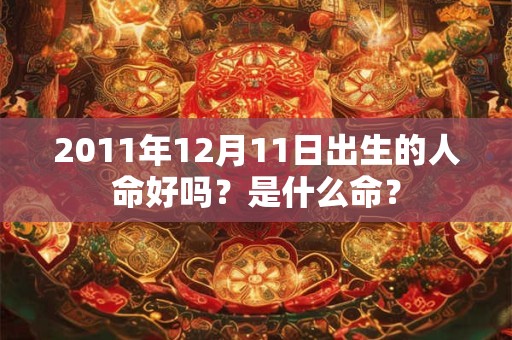 2011年12月11日出生的人命好吗？是什么命？