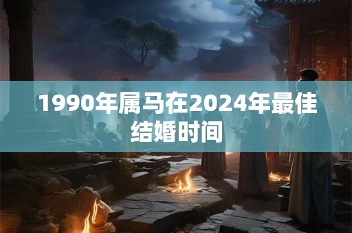 1990年属马在2024年最佳结婚时间