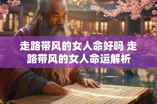 走路带风的女人命好吗 走路带风的女人命运解析