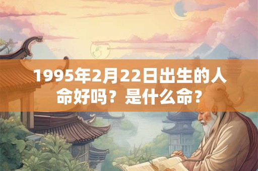 1995年2月22日出生的人命好吗？是什么命？