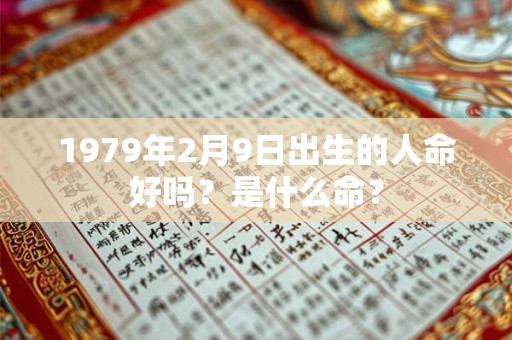 1979年2月9日出生的人命好吗？是什么命？
