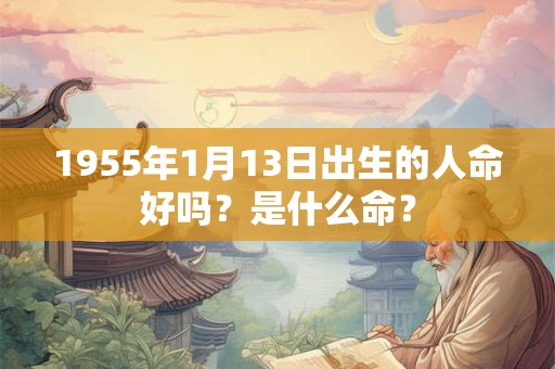 1955年1月13日出生的人命好吗？是什么命？