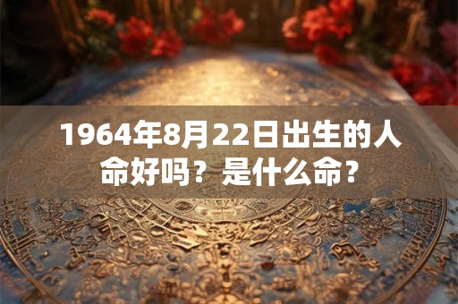 1964年8月22日出生的人命好吗？是什么命？
