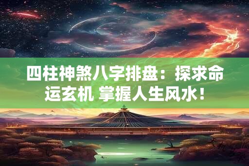 四柱神煞八字排盘：探求命运玄机 掌握人生风水！