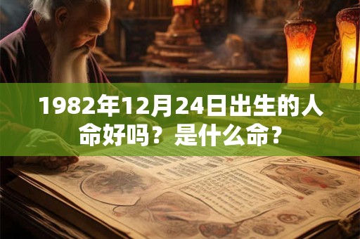1982年12月24日出生的人命好吗？是什么命？