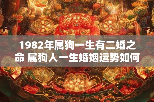 1982年属狗一生有二婚之命 属狗人一生婚姻运势如何