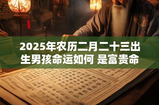 2025年农历二月二十三出生男孩命运如何 是富贵命吗
