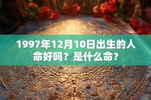 1997年12月10日出生的人命好吗？是什么命？