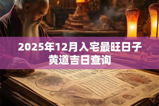 2026年12月入宅最旺日子黄道吉日查询 2026年12月入宅最旺日子黄道吉日查询