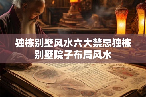 独栋别墅风水六大禁忌独栋别墅院子布局风水