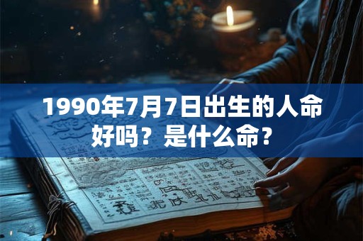 1990年7月7日出生的人命好吗？是什么命？