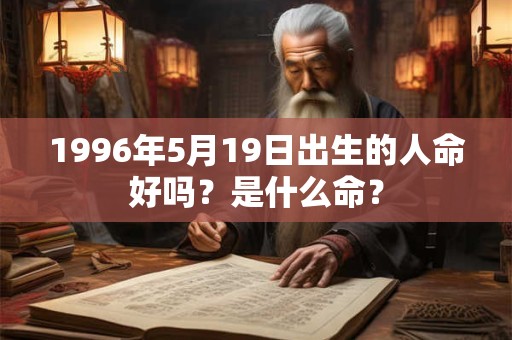 1996年5月19日出生的人命好吗？是什么命？