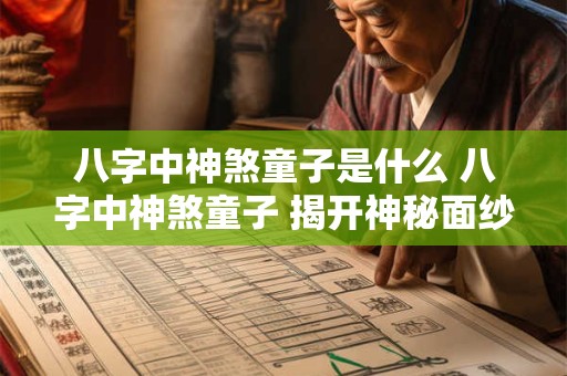 八字中神煞童子是什么 八字中神煞童子 揭开神秘面纱