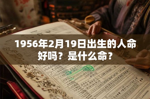 1956年2月19日出生的人命好吗？是什么命？