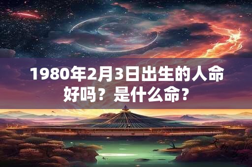 1980年2月3日出生的人命好吗？是什么命？